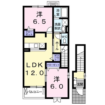 レフレールＢの物件間取画像